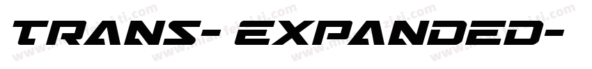 Trans- Expanded字体转换